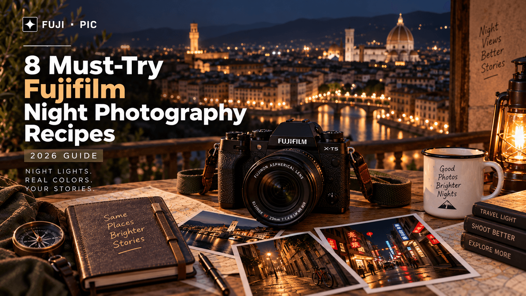 Fujifilm night photography recipes for neon and city lights